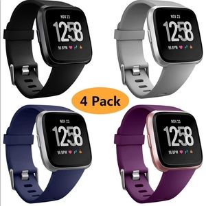Neitooh 4 pack watch bands for Fitbit Versa/2/lite